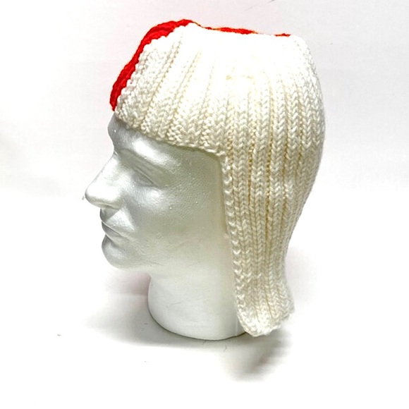 NWT Hand Knit TN Vols Comic Style Wig Unisex Beanie Hat One Size Fits Most - Picture 3 of 6